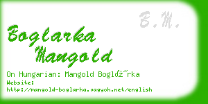 boglarka mangold business card